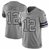 Nike Colts 12 Andrew Luck 2019 Gray Gridiron Gray Vapor Untouchable Limited Jersey Dyin,baseball caps,new era cap wholesale,wholesale hats